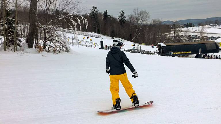 Snowboarding at Killington