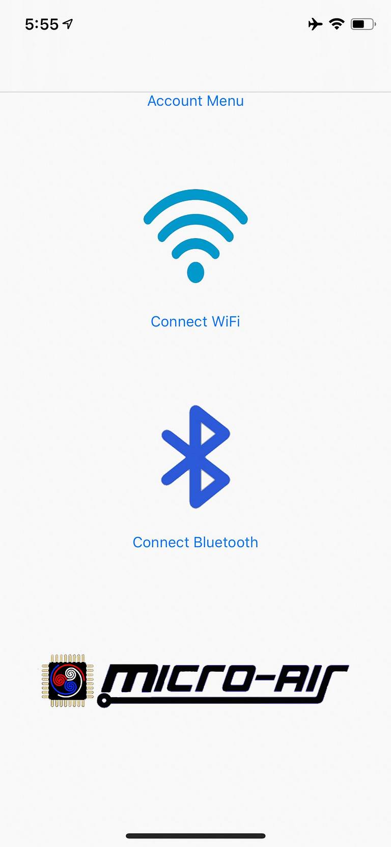 EasyTouch RV iOS Home Screen