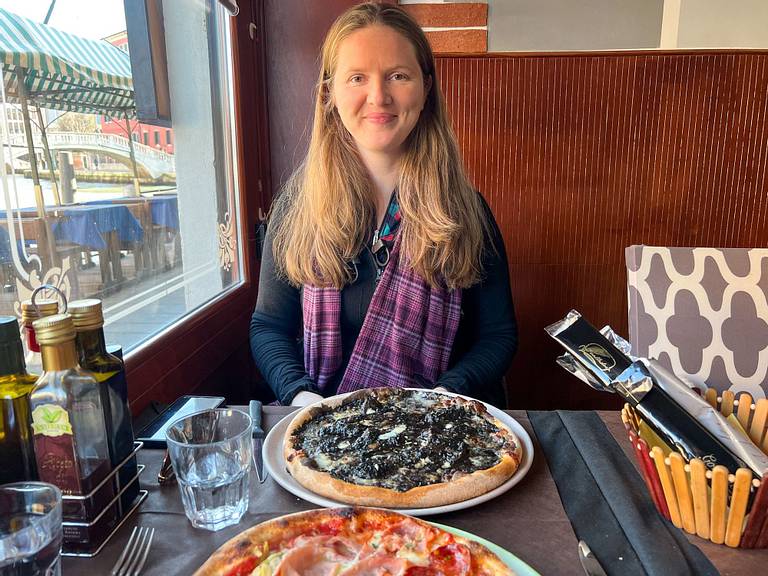Black Cuttlefish Pizza