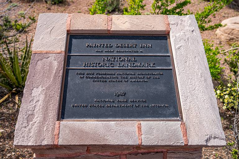 Painted Desert Inn Plaque