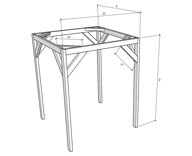 Bulk Bag Support Design SketchUp
