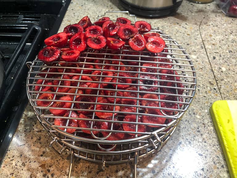 Dehydrating Cherries
