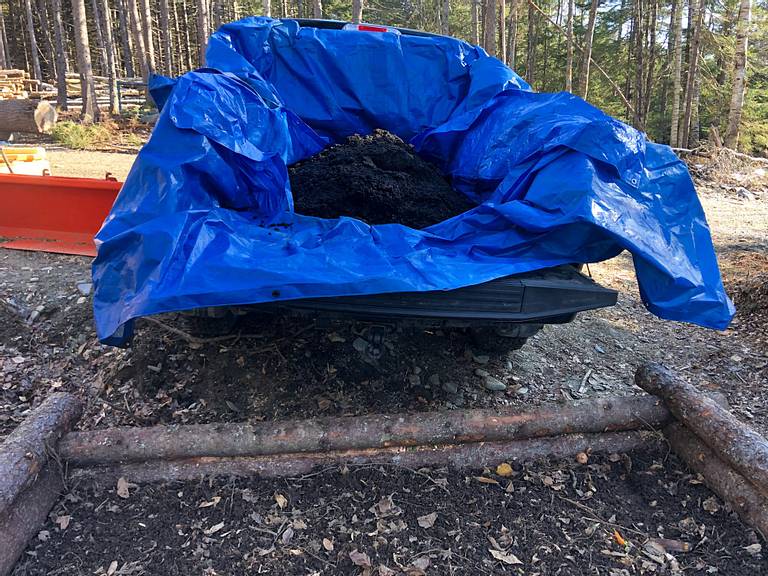 Hauling Soil F-150