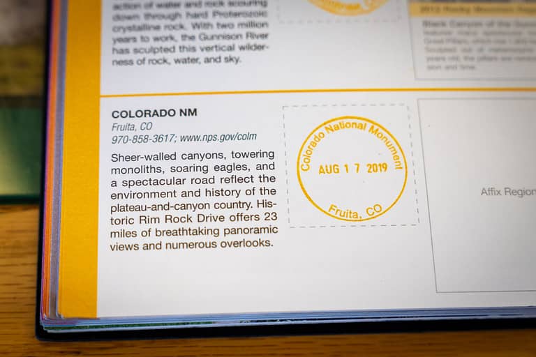 Colorado National Monument Passport Stamp