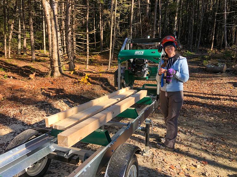 Milling our First Log