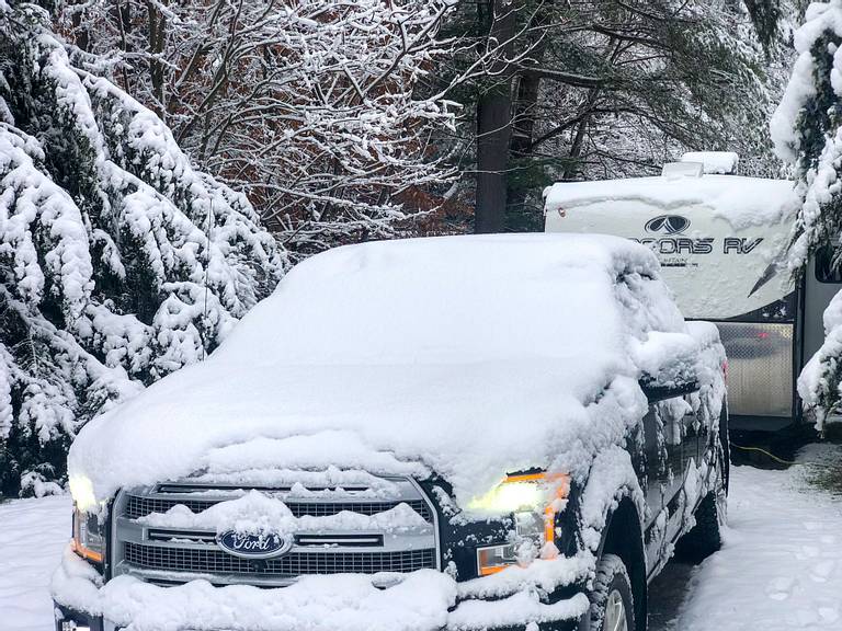 Snow on RV