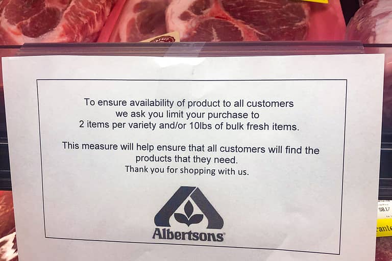 Albertsons Meat Restrictions
