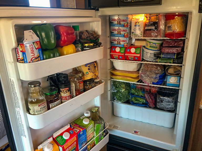 Full RV Fridge