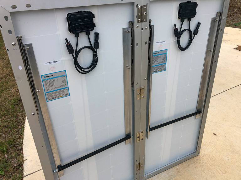 Folding Solar Panel Stand