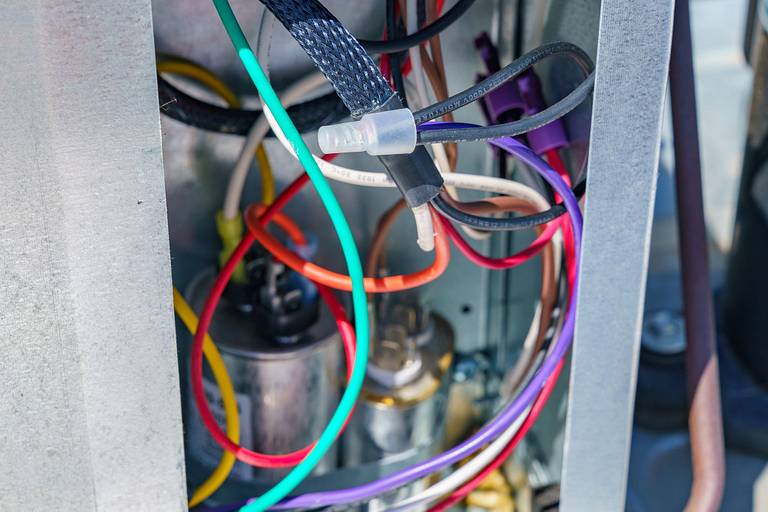 Splicing Black and Purple Wires