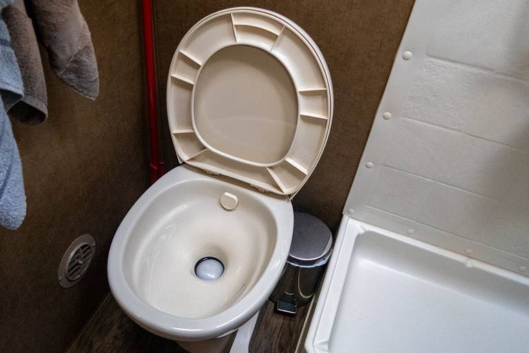 Cleaning RV Toilet