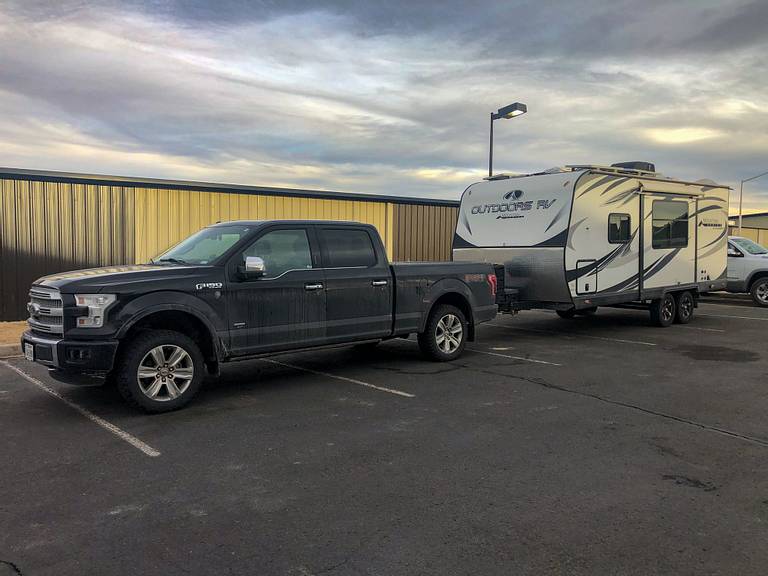 Parking RV at Hotel