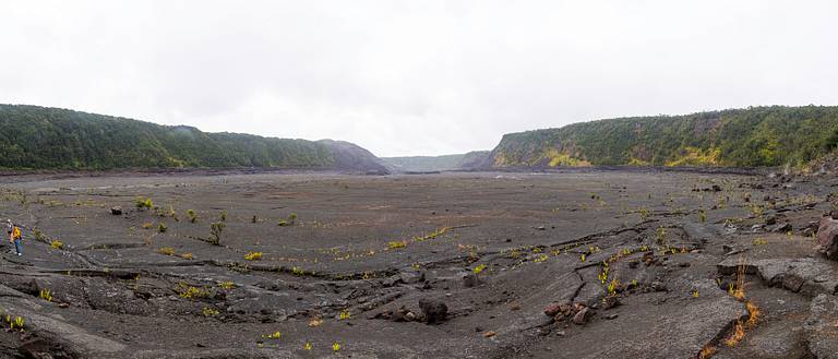 Inside Kilauea Iki Crater.
