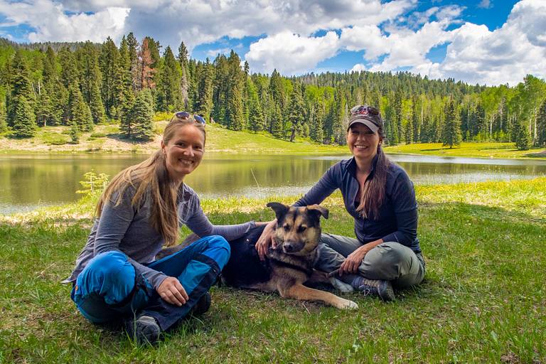 Diana and Cass Camping