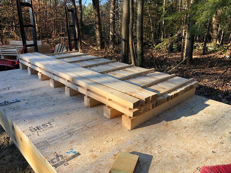 Stacking Green Lumber