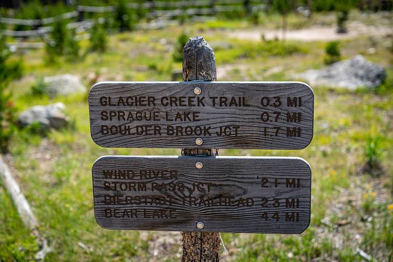 Sprague Lake Sign