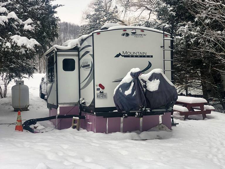 RV in Snow