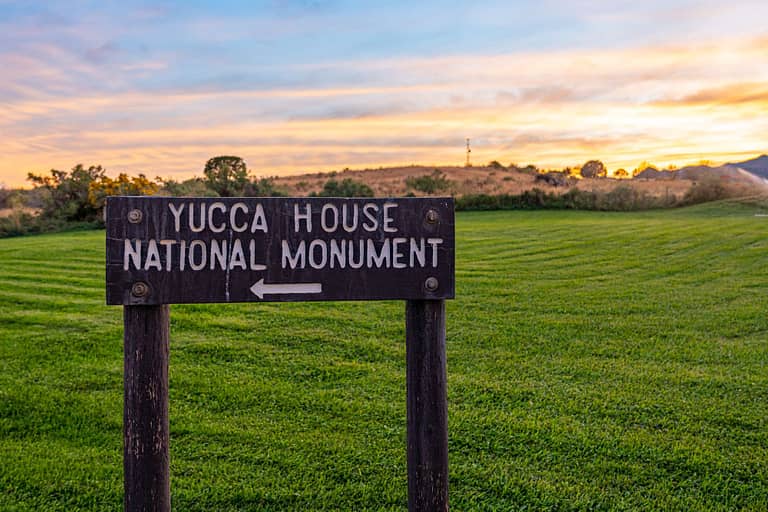 Yucca House National Monument Sign