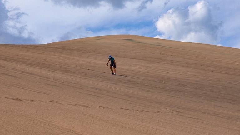 Sandboarding at Great Sand Dunes