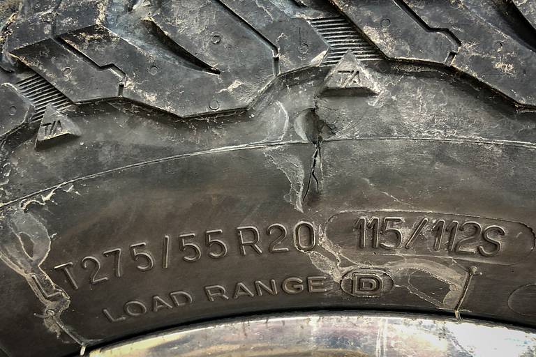 BFGoodrich KO2 Damage