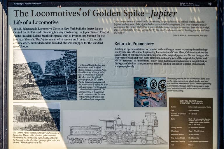 Locomotives of Golden Spike - Jupiter