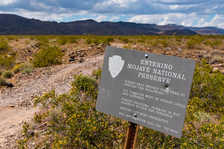 Mojave National Preserve Sign