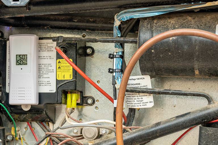 RV Fridge Temperature Measurement