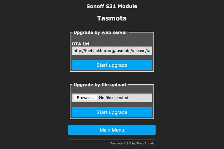 Tasmota OTA Update