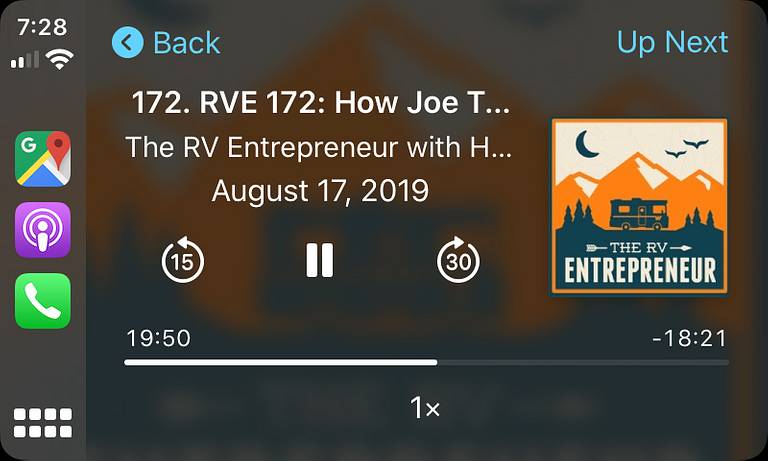 Podcasts on Apple CarPlay