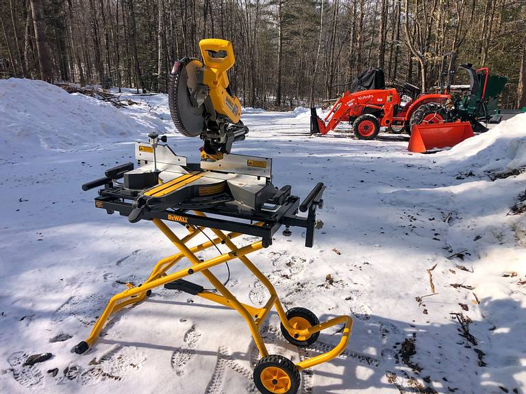 Miter Saw Station Snow