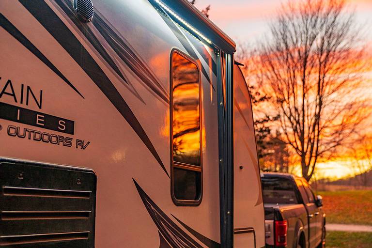 Vermont RV Park Sunset