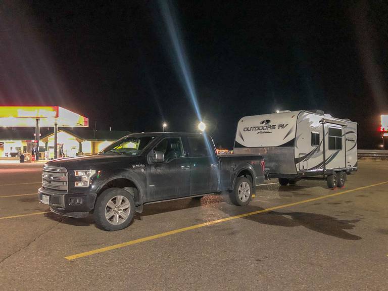 RV Parking at Travel Plazas