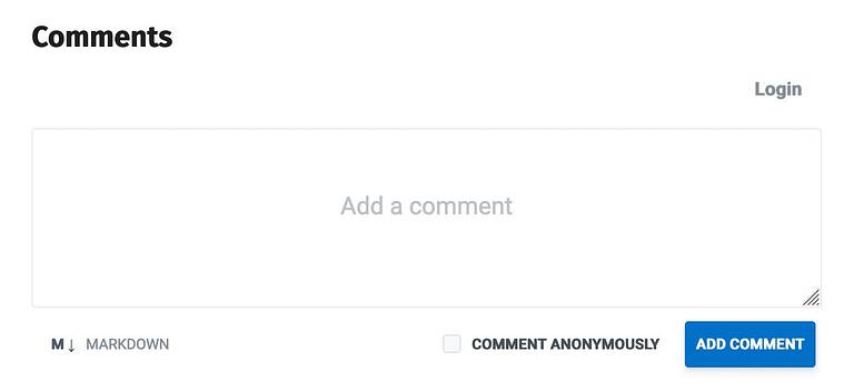 New Comment Feature