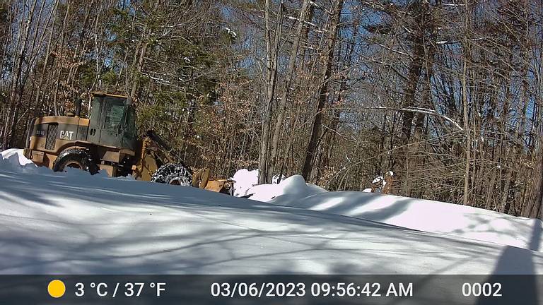 Bucket Loader Snow Clearing