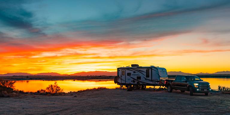 Sunset at Lake Holloman