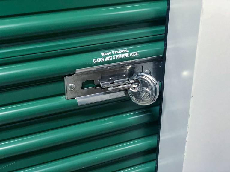 Securing Storage Unit Door