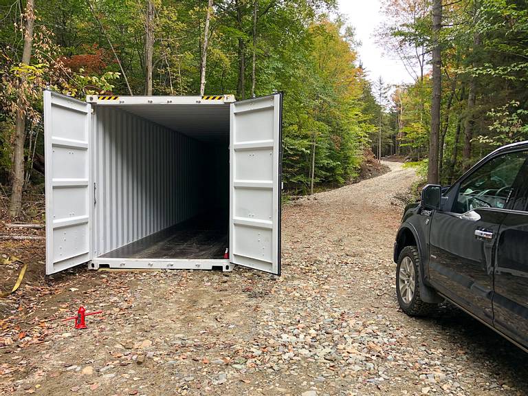 Lifting Shipping Container with Bottle Jack