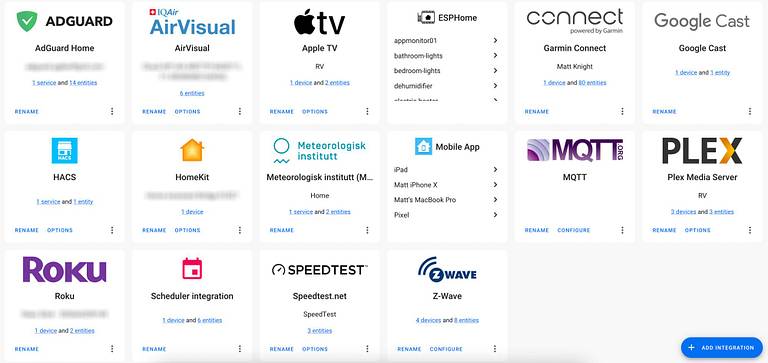 Home Assistant Integrations