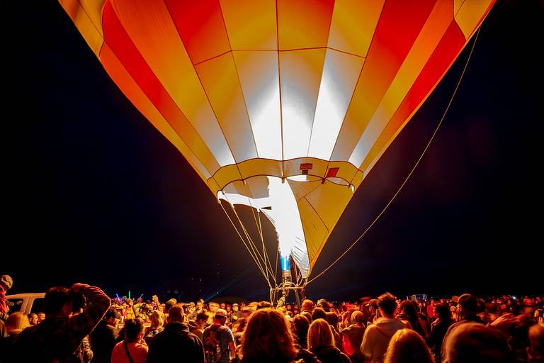 Evening Hot Air Balloon Glow
