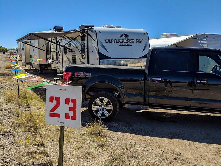 Our AIBF camping spot