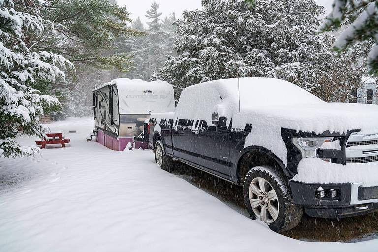 Winter RVing Vermont
