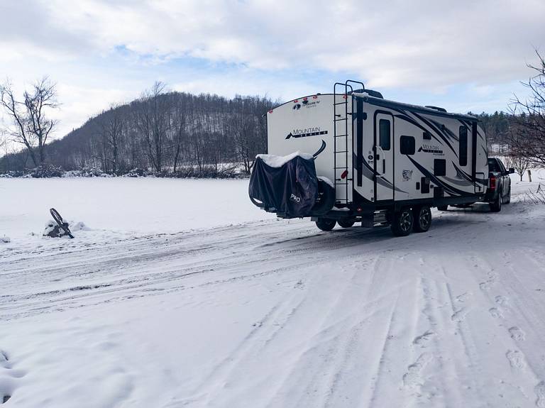 Icy Campground Road
