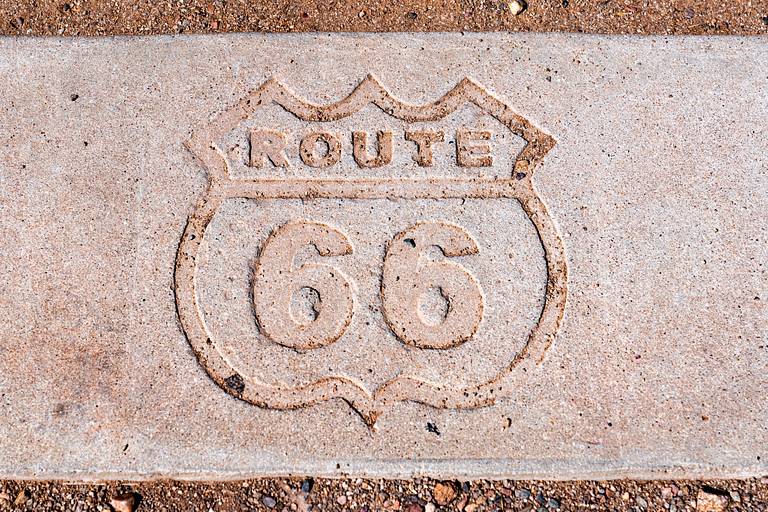 Route 66 Plaque