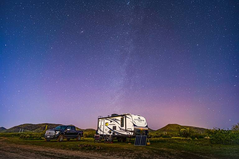 RV under the Milky Way