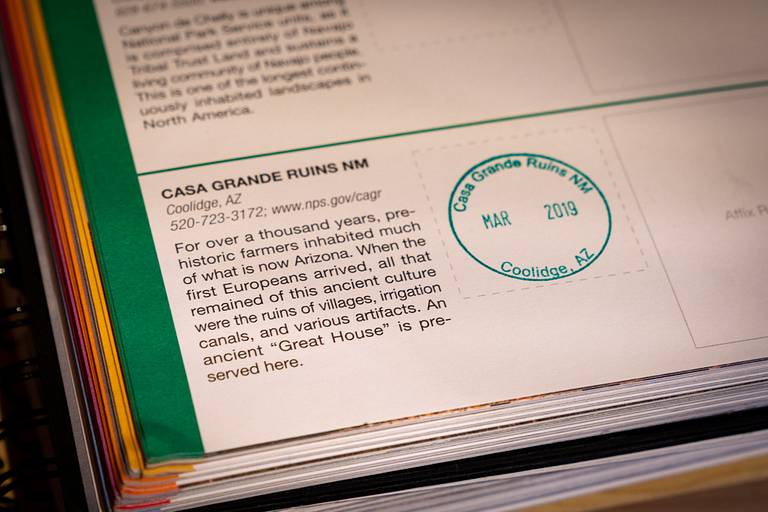 Passport Stamp at Casa Grande Ruins National Monument